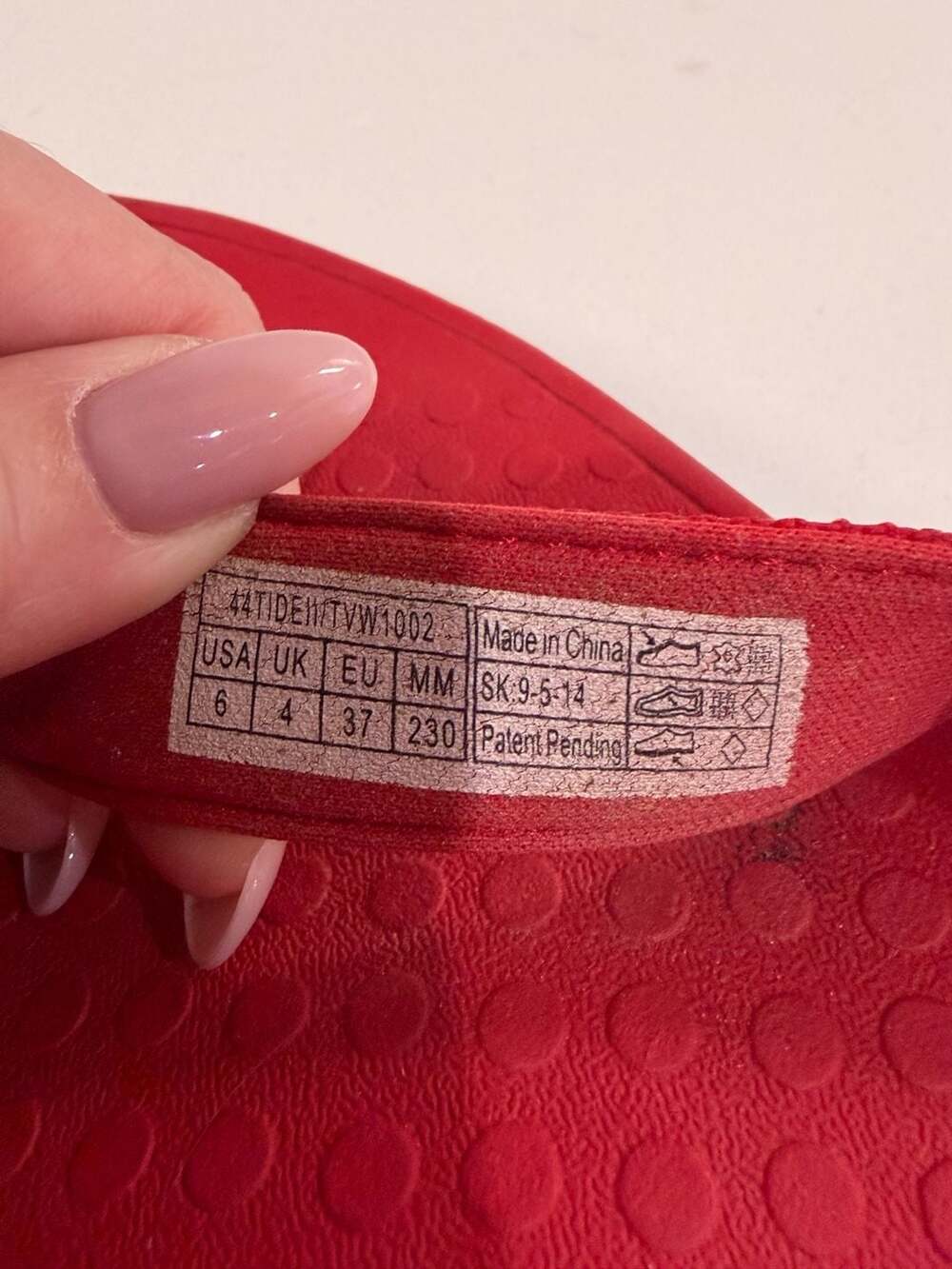 Vionic Tide II Orthotic Flip Flop Sandals Red Size 6 - Picture 4 of 4